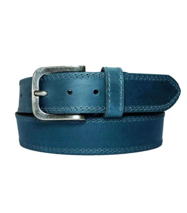 חגורת עור כחולה רשמית