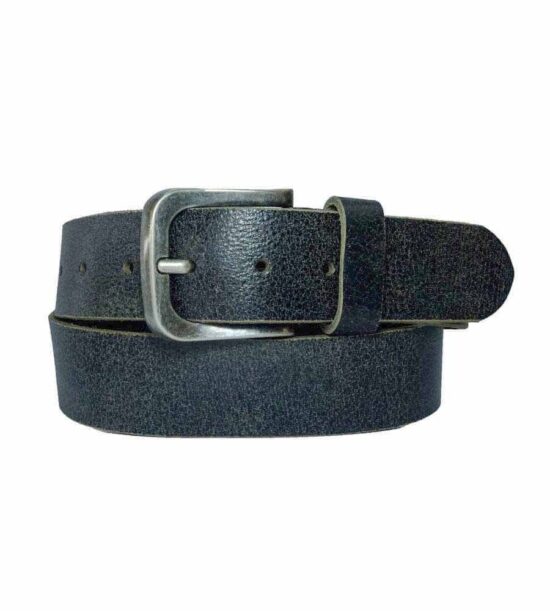 Exploded vintage look leather belt