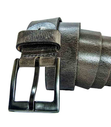 purple brown leather belt