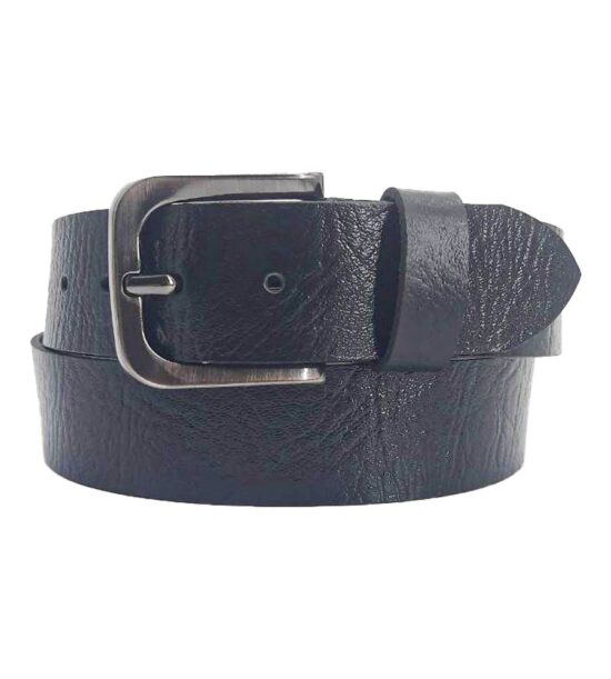 Black shiny leather belt with a gentle texture | Jeans Belts | $42,45 ...